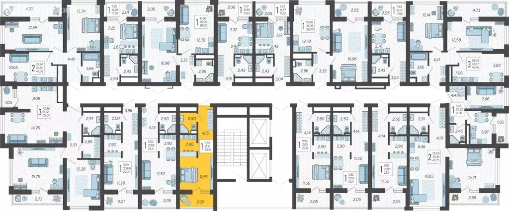 Квартира-студия: Сочи, микрорайон Бытха, Ясногорская улица, 16/2 к12 ... - Фото 2