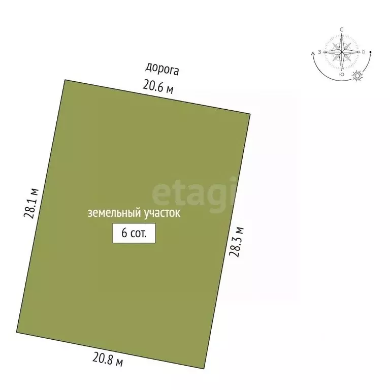 Участок в Ямало-Ненецкий АО, Новый Уренгой ул. Айвазовского, 8 (6.0 ... - Фото 2