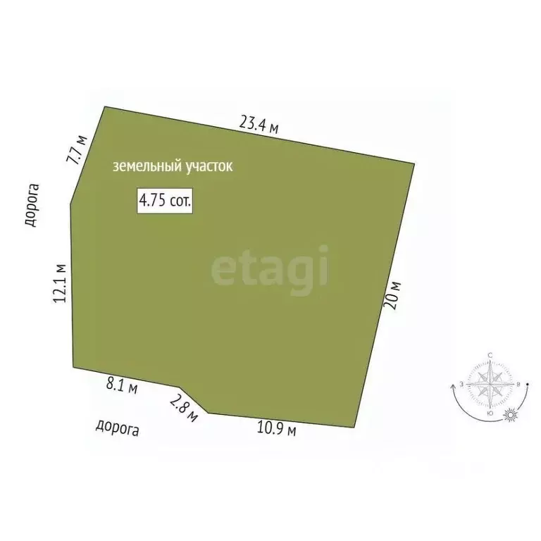 Участок в Севастополь с. Новобобровка,  (4.75 сот.) - Фото 2