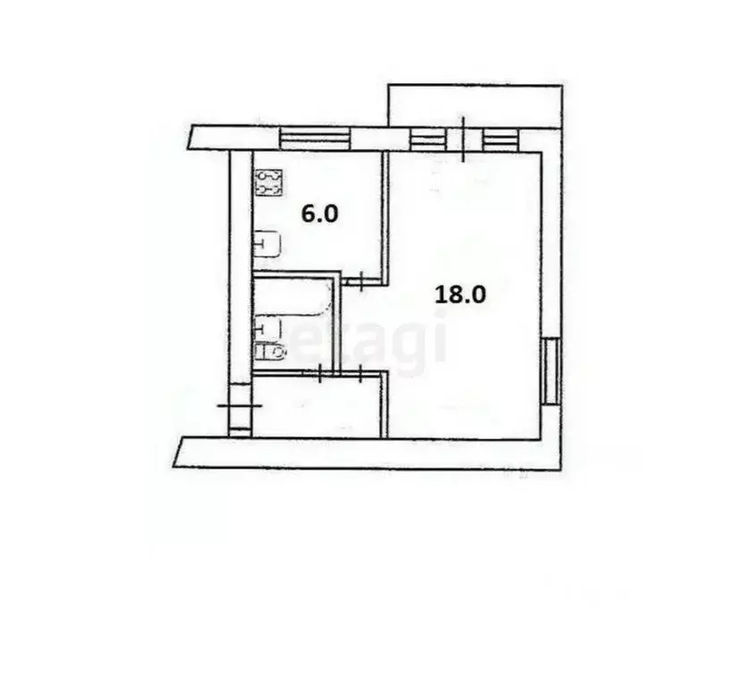 1-к кв. Татарстан, Казань ул. Сыртлановой, 27 (31.1 м) - Фото 0
