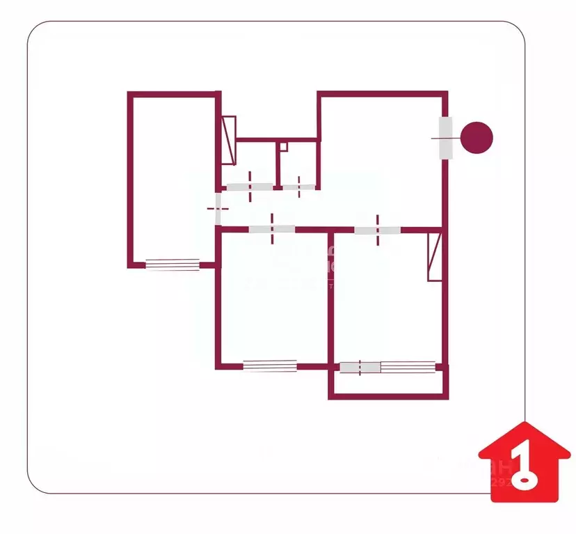 2-к кв. Омская область, Омск ул. 11-я Ремесленная, 25 (59.8 м) - Фото 2