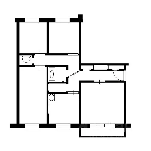 4-к кв. Новосибирская область, Новосибирск Широкая ул., 111 (85.0 м) - Фото 1