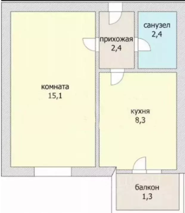 1-к кв. Краснодарский край, Краснодар пос. Краснодарский, литД (28.0 ... - Фото 0
