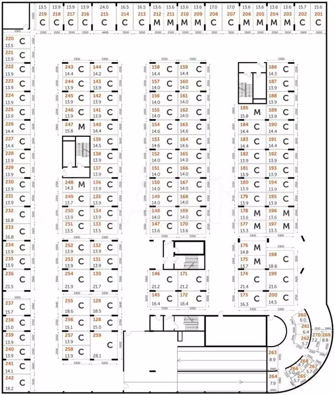 Машиноместо, 22 м - Фото 1