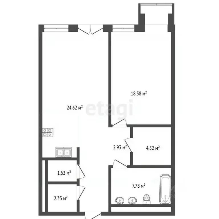 2-к кв. Москва ул. Костикова, 4к1 (65.9 м) - Фото 0