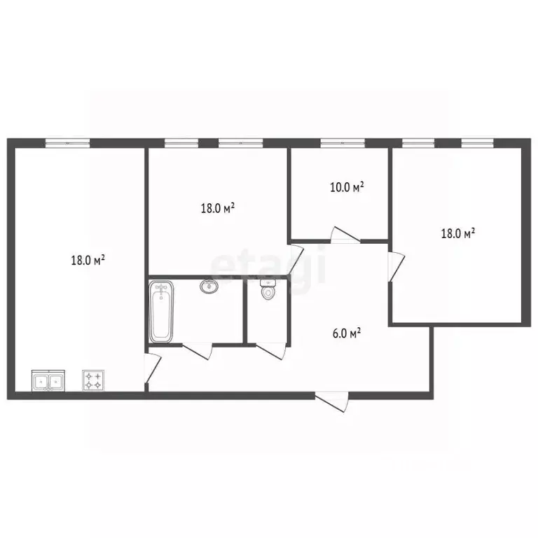Комната Санкт-Петербург 4-я Красноармейская ул., 2/35 (11.0 м) - Фото 2