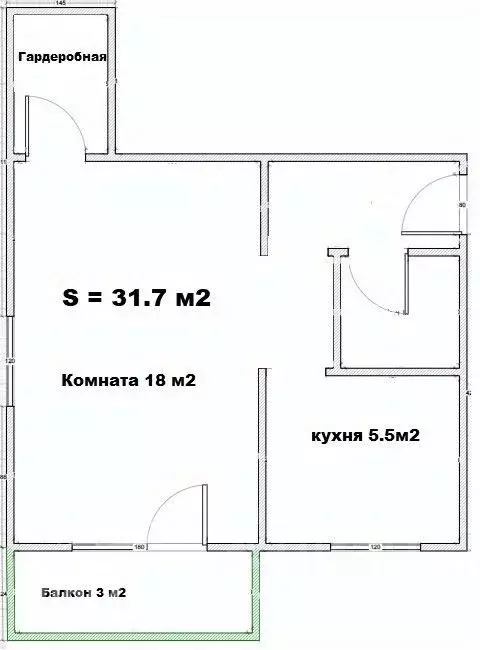 1-к кв. Томская область, Томск ул. Карташова, 42 (31.7 м) - Фото 1