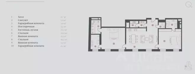3-к кв. Москва ул. Большая Дмитровка, 9С5 (117.0 м) - Фото 1