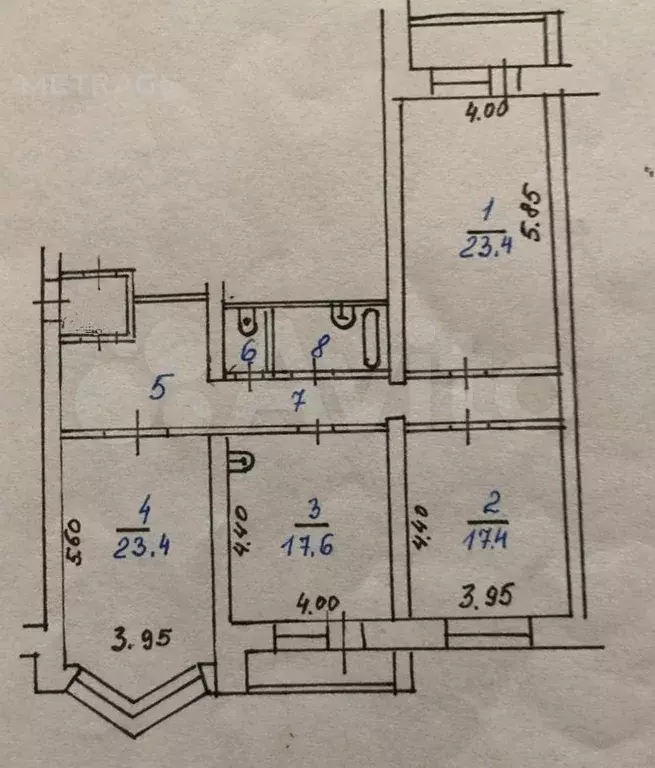 3-к. квартира, 115 м, 2/5 эт. - Фото 0