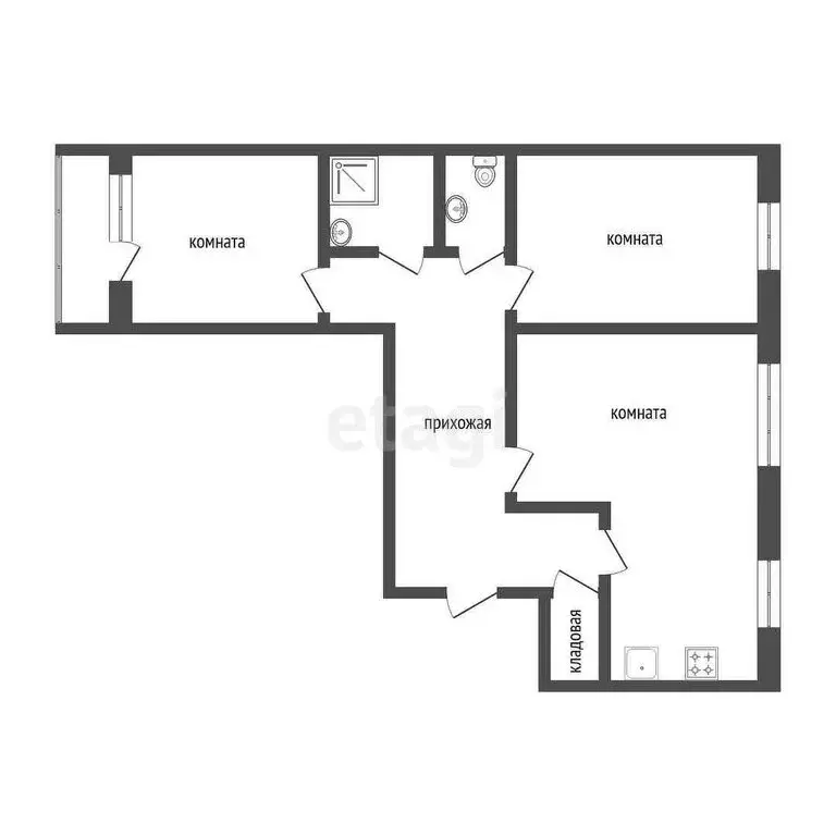 3-комнатная квартира: Оренбург, Беляевская улица, 15 (80 м) - Фото 1
