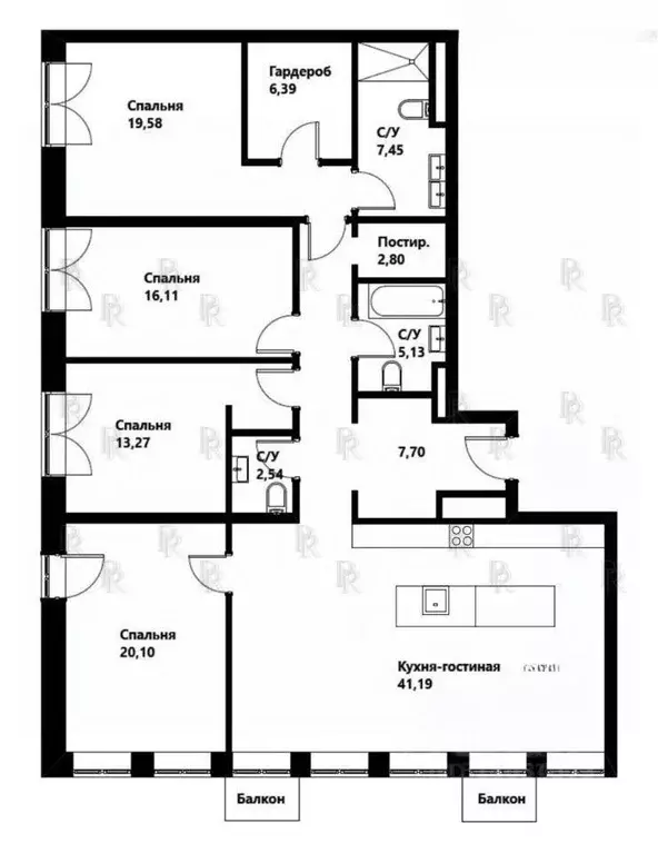 5-к кв. Москва ул. Костикова, 4к6 (162.0 м) - Фото 1