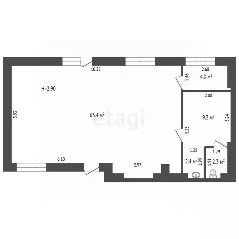 Торговая площадь в Севастополь ул. Вакуленчука, 26 (83 м) - Фото 1