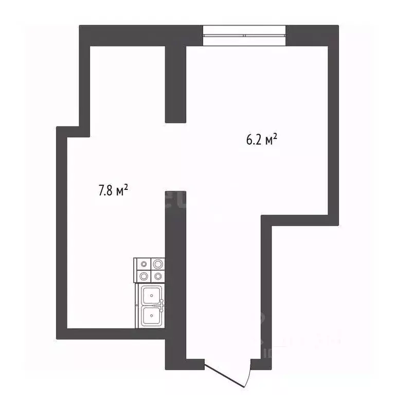 Студия Санкт-Петербург наб. Реки Фонтанки, 26В (14.7 м) - Фото 2