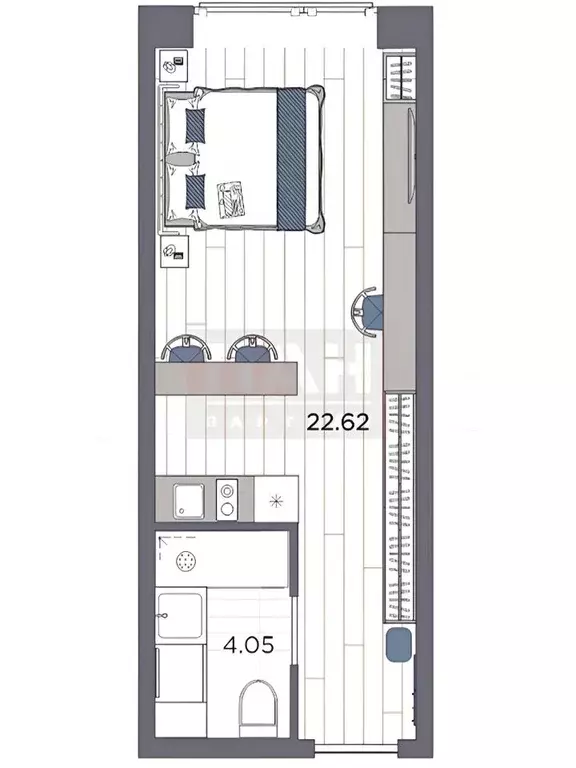 1-к кв. Санкт-Петербург просп. Энергетиков, 8к2 (26.0 м) - Фото 1