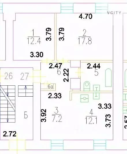2-к кв. Москва Прямой пер., 5С1 (60.6 м) - Фото 2