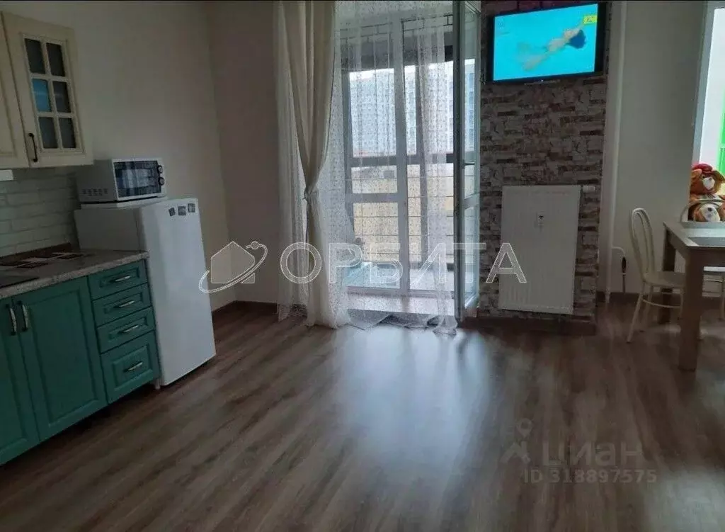Студия Тюменская область, Тюмень Полевая ул., 105к2 (34.4 м) - Фото 0