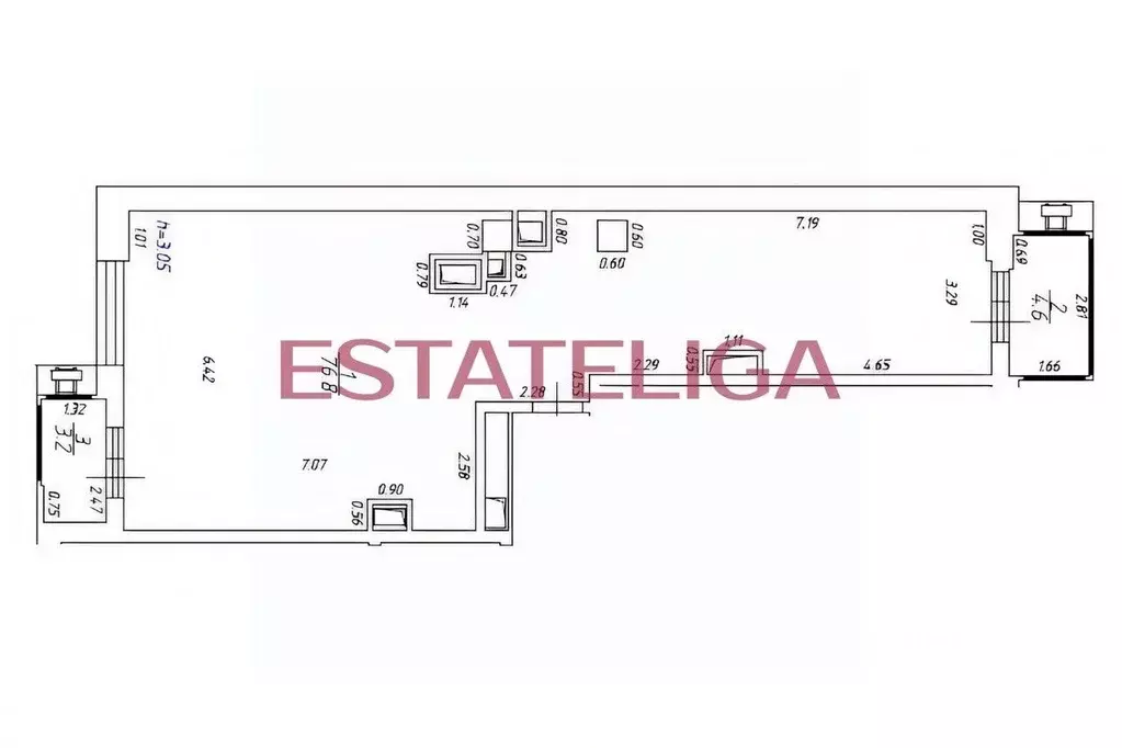 3-к кв. Москва Береговой проезд, 5к2 (85.0 м) - Фото 2