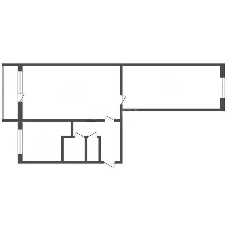 2-комнатная квартира: Кемерово, улица Сибиряков-Гвардейцев, 11 (45.6 ... - Фото 1