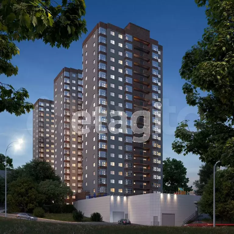 Квартира-студия, 26,6 м, 15/20 эт. - Фото 1