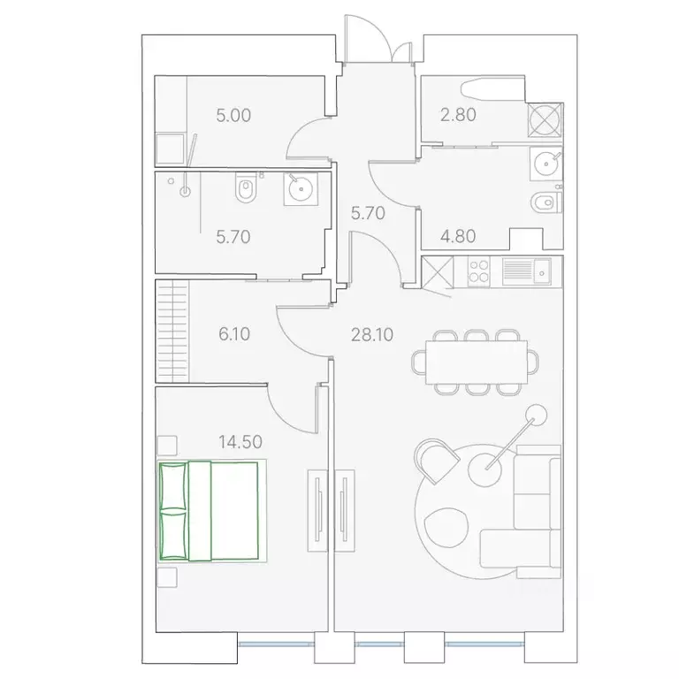 1-к кв. Москва Софийская наб., 34С3 (72.7 м) - Фото 1