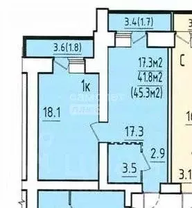 1-к кв. Вологодская область, Вологда ул. Гагарина, 80Ак1 (45.3 м) - Фото 2