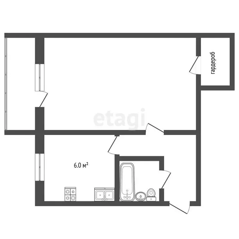 1-комнатная квартира: Муром, Московская улица, 106 (33.3 м) - Фото 1