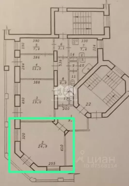 4-к кв. Новосибирская область, Новосибирск ул. Авиастроителей, 2 (96.1 ... - Фото 2