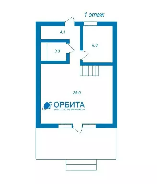 Дом в Тюменский муниципальный округ, деревня Якуши (53 м) - Фото 1