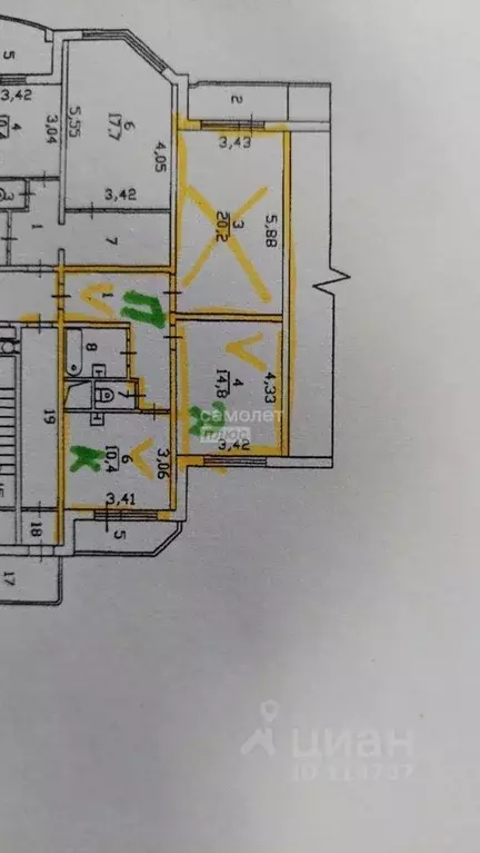 2-к кв. Московская область, Химки Молодежная ул., 70 (60.0 м) - Фото 2
