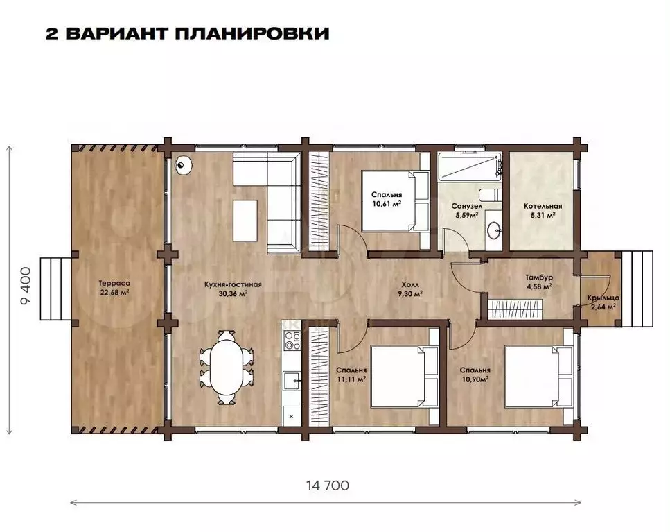 Дом 115 м на участке 11,9 сот. - Фото 0