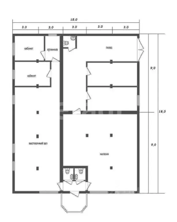 Торговая площадь в Вологодская область, Вологда ул. Мира, 21 (269 м) - Фото 2
