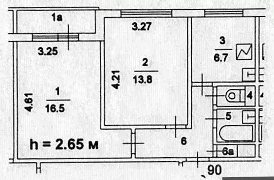 2-к кв. Москва Чертановская ул., 37 (45.0 м) - Фото 1