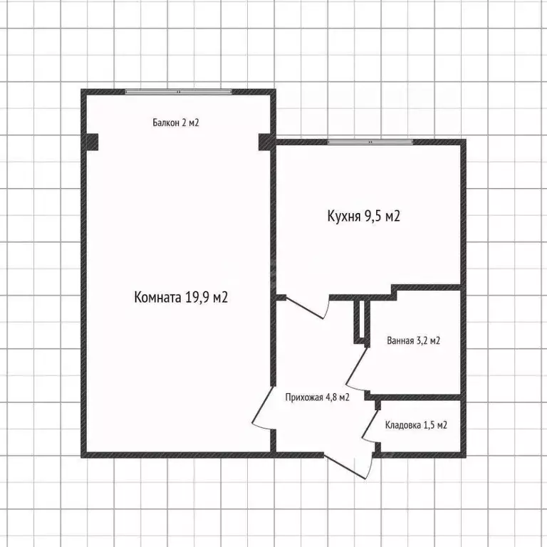 1-к кв. Адыгея, Майкоп ул. Жуковского, 47 (37.8 м) - Фото 2