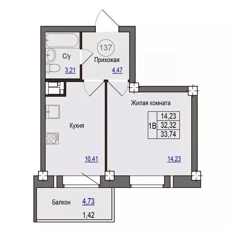 1-к кв. Псковская область, Псковский район, Завеличенская волость, д. ... - Фото 1