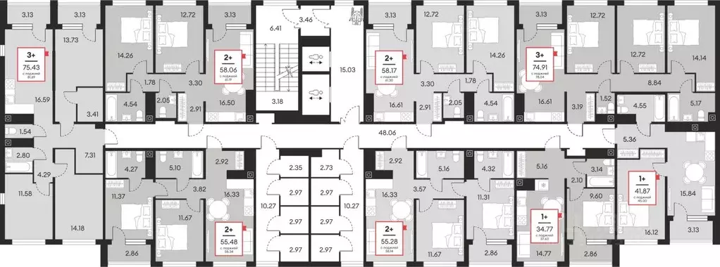 2-к кв. Ханты-Мансийский АО, Нефтеюганск ул. Нефтяников, 48А (58.17 м) - Фото 2