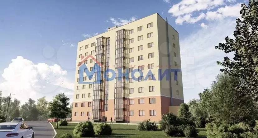 1-к. квартира, 37,9 м, 5/9 эт. - Фото 0