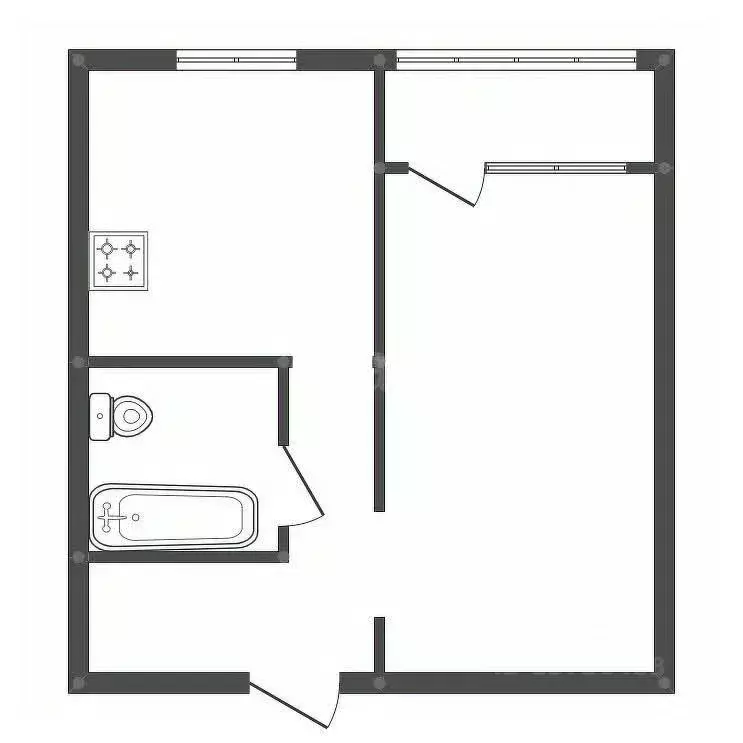 1-к кв. Амурская область, Белогорск ул. Кирова, 49 (32.1 м) - Фото 1