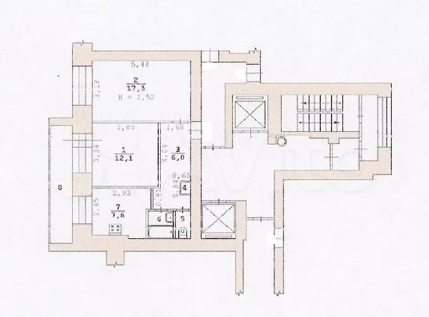 2-к. квартира, 47 м, 2/12 эт. - Фото 0