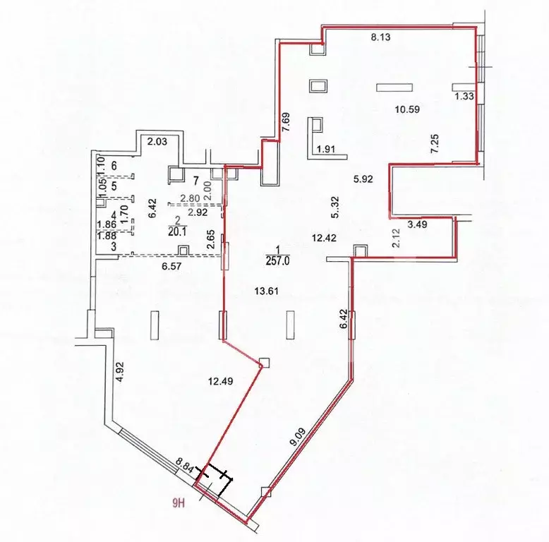 Торговая площадь в Москва Каширский проезд, 25к2 (191 м) - Фото 2