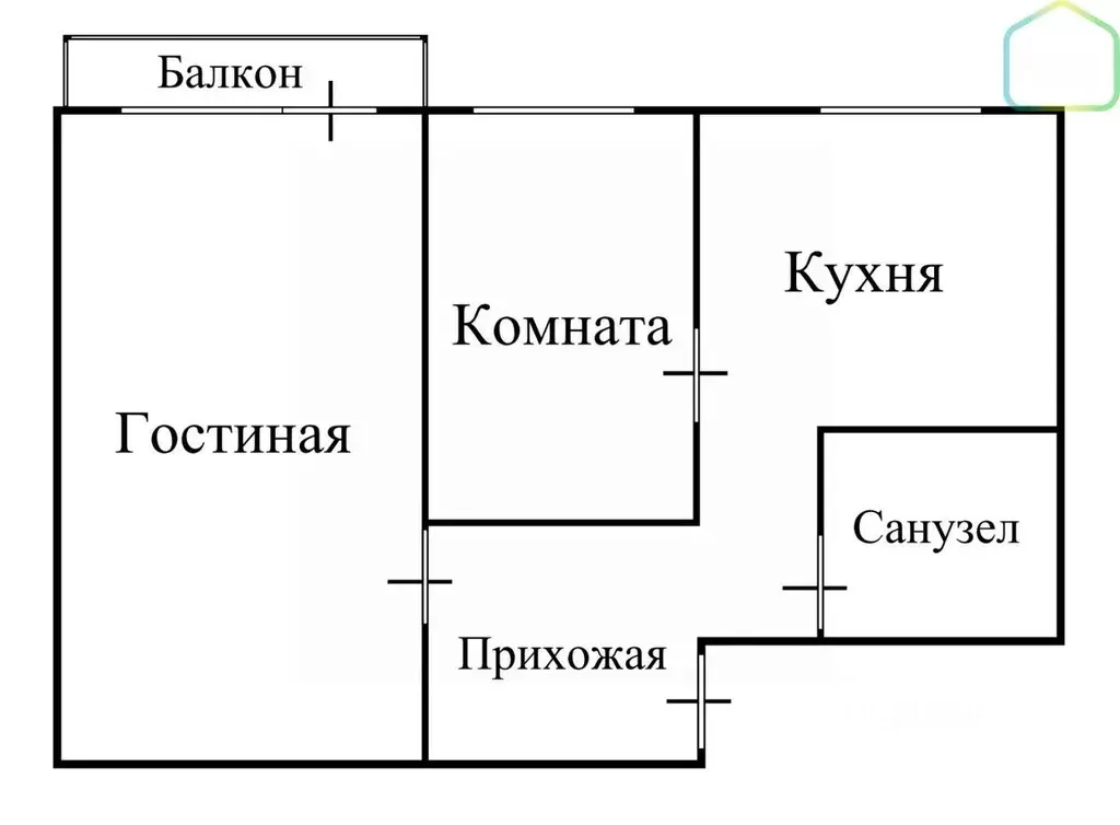 2-к кв. Рязанская область, Рязань Электрозаводская ул., 54Г (42.6 м) - Фото 1