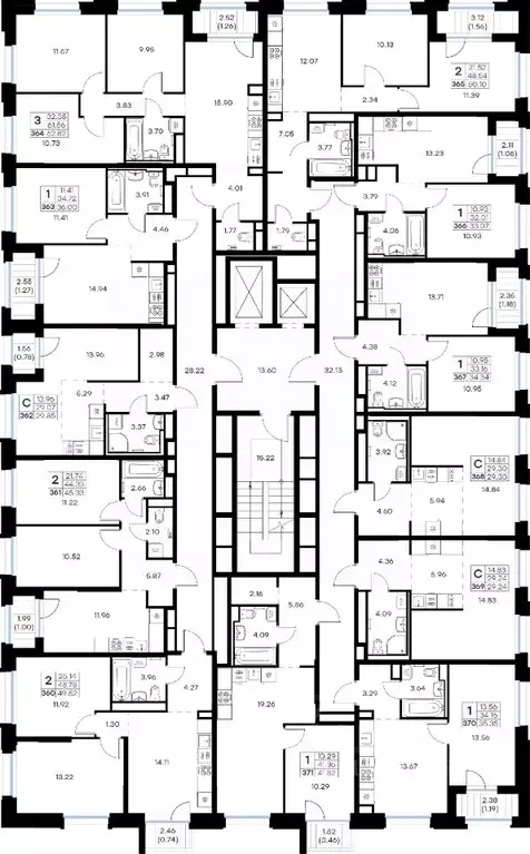 1-к кв. Мурманская область, Мурманск Долина Уюта тер.,  (34.34 м) - Фото 2