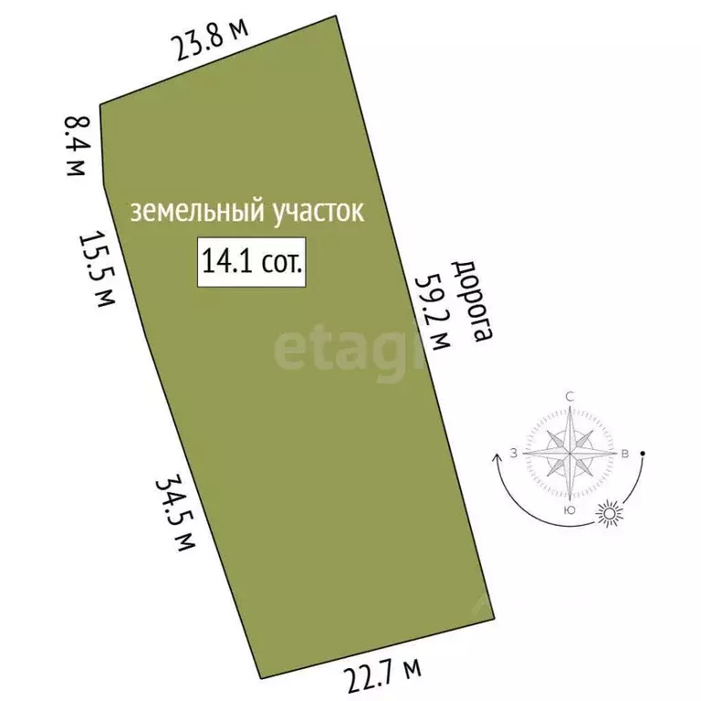 Участок в Крым, Симферопольский район, Добровское с/пос, с. Лозовое  ... - Фото 2