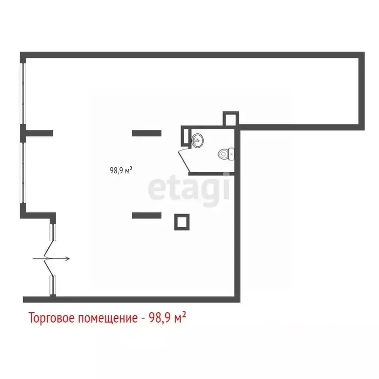 Торговая площадь в Свердловская область, Екатеринбург ул. Пехотинцев, ... - Фото 2
