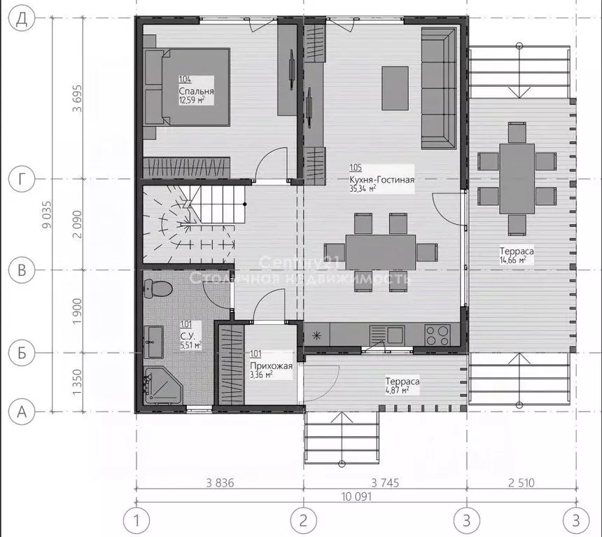 Дом в Москва Марушкинское поселение, д. Акиньшино, 4 (152 м) - Фото 2