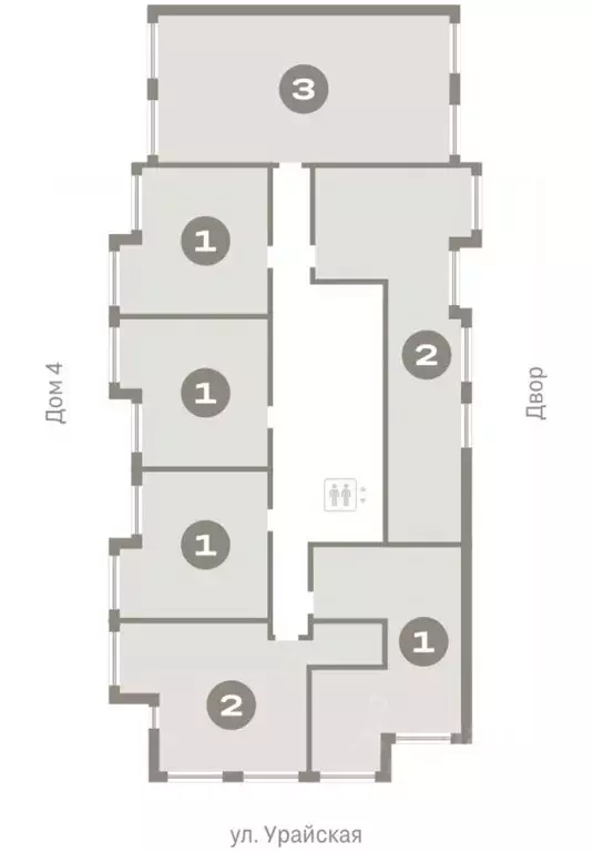 1-к кв. Тюменская область, Тюмень ул. Муравленко, 9к3 (58.31 м) - Фото 1