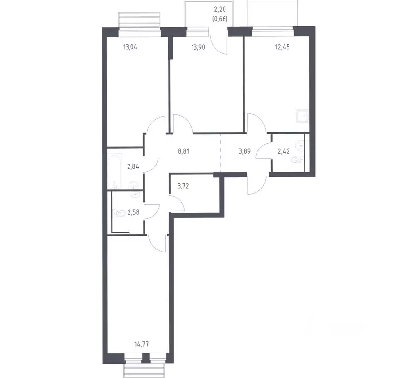 3-к кв. Московская область, Одинцовский городской округ, с. Лайково, ... - Фото 1