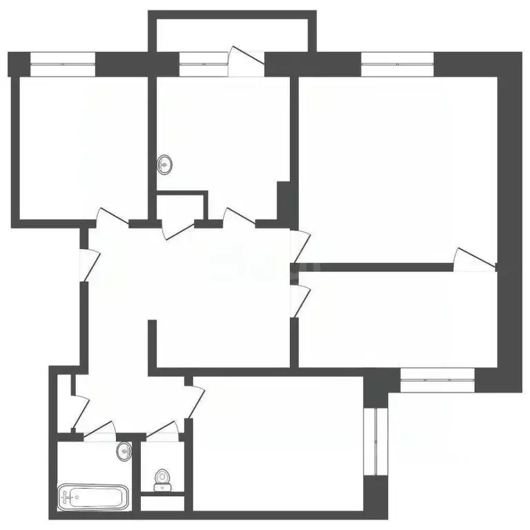4-к кв. Иркутская область, Иркутск Волгоградская ул., 71 (73.7 м) - Фото 2