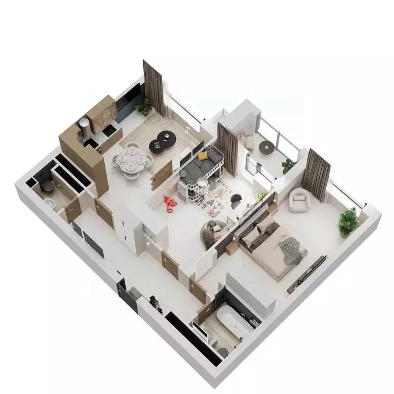 3-к кв. Татарстан, Набережные Челны 19-й комплекс, Челны Сити 2 жилой ... - Фото 1