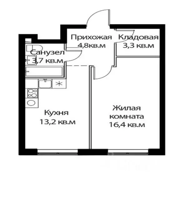 1-к кв. Московская область, Химки городской округ, д. Рузино, ... - Фото 2