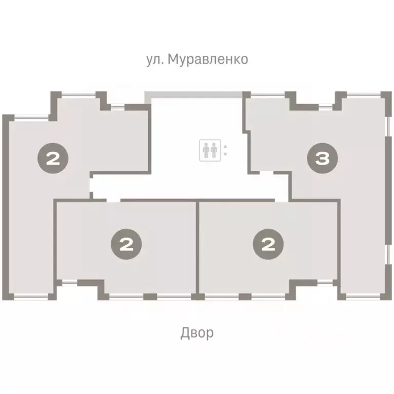 3-к кв. Тюменская область, Тюмень ул. Муравленко, 9к3 (82.1 м) - Фото 2